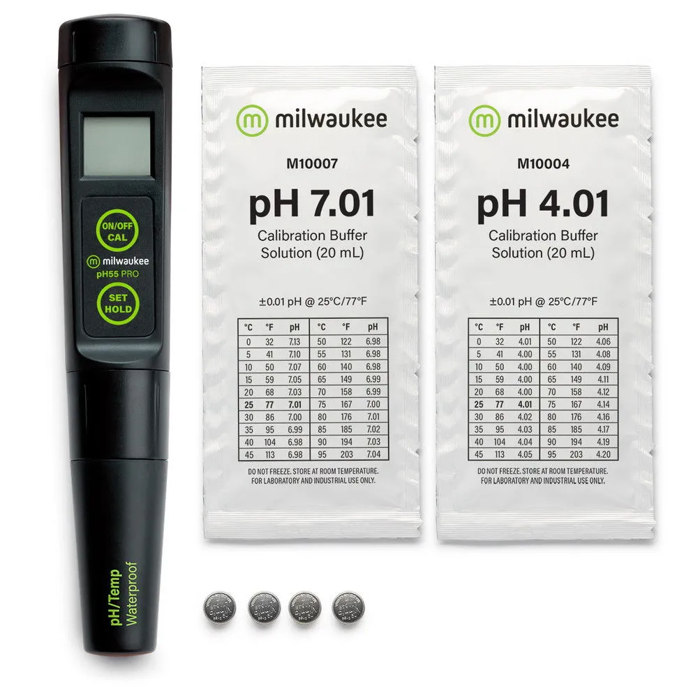Milwaukee PH55 PRO водонепроницаемый pH тестер/температуры (со сменным зондом)