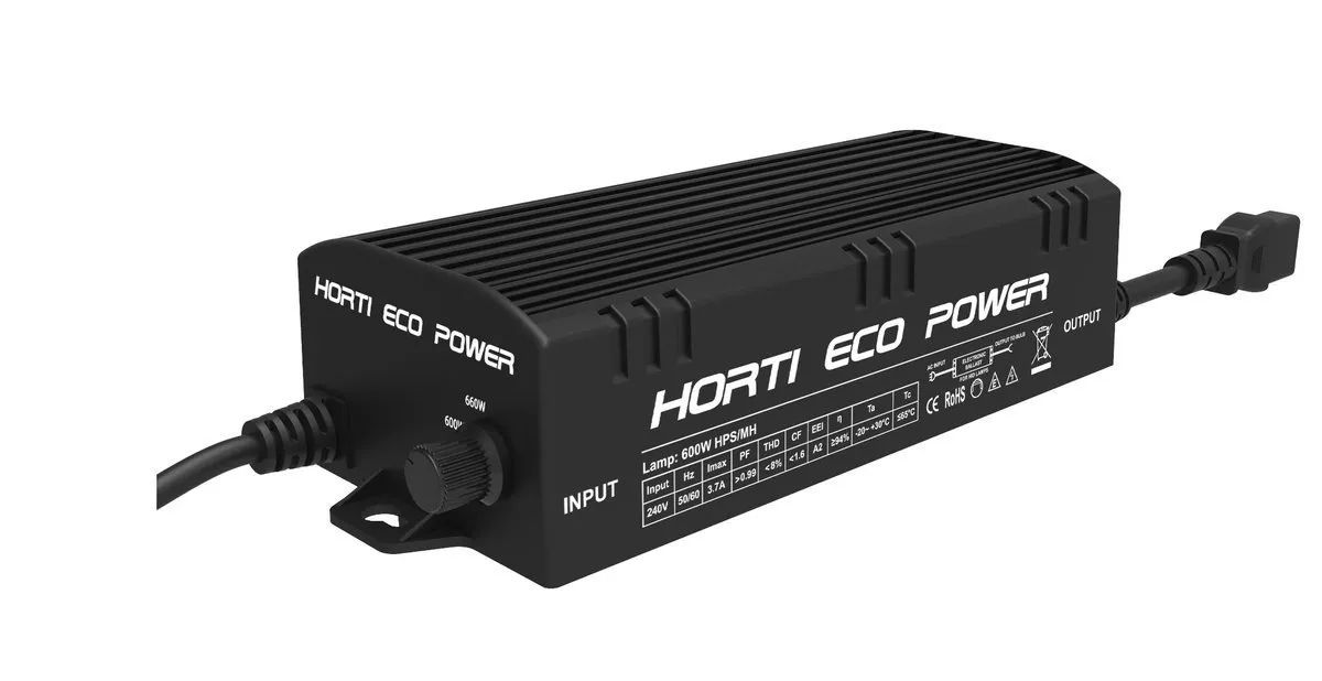 Цифровой блок питания HORTI Eco, 4-х ступенчатое регулирование, 250Вт-660Вт