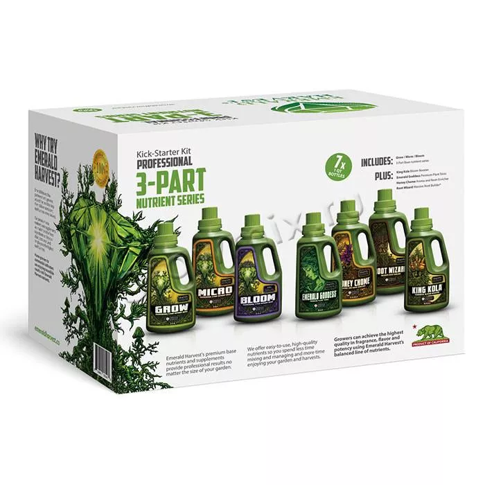 Картинка  Набор Emerald Harvest Starter Kit - 3 Part Base от магазина GrowMix Набор Emerald Harvest Starter Kit - 3 Part Base от магазина GrowMix